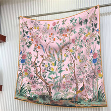 Load image into Gallery viewer, Jungle Birds Twill Silk Travel Sun Scarf
