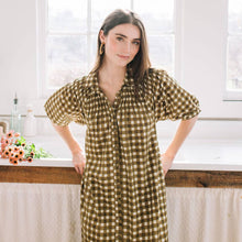 Load image into Gallery viewer, Painted Gingham Oasis Dress

