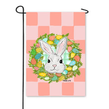 Load image into Gallery viewer, Bunny Egg Wreath Garden Flag
