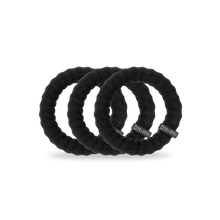 Load image into Gallery viewer, Large Nylon Hair Ties - Jet Black
