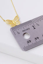 Load image into Gallery viewer, Gold Cubic Filled Butterfly Necklace
