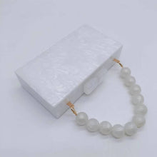Load image into Gallery viewer, Pearl Acrylic Beaded Clutch
