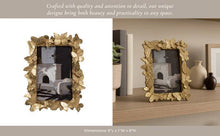 Load image into Gallery viewer, Photo Frame - Gold Resin Butterflies Border,  4x6 in.
