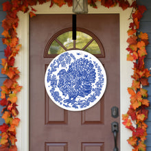 Load image into Gallery viewer, Blue Willow Turkey Door Hanger
