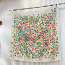 Load image into Gallery viewer, Rose Floral Satin Shawl Scarf for Women

