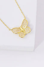 Load image into Gallery viewer, Gold Cubic Filled Butterfly Necklace
