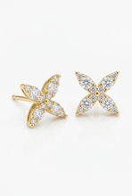 Load image into Gallery viewer, 14K Yellow Gold Diamond "X" Stud Earrings, 0.56 ctw
