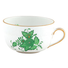 Load image into Gallery viewer, Chinese Bouquet Green Canton Cup &amp; Saucer

