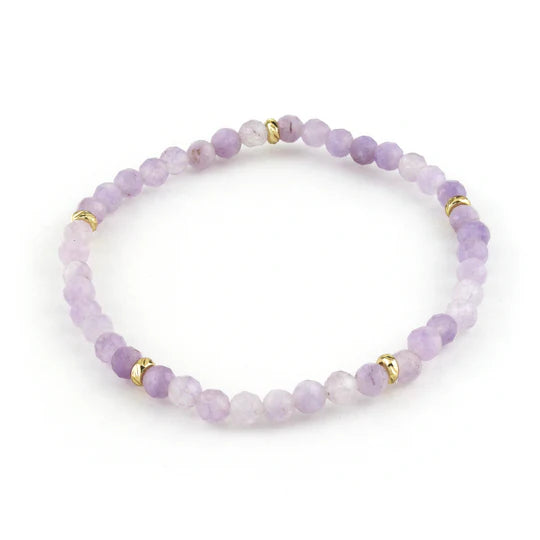 14k Gold Filled Gemstone Bracelet 4mm