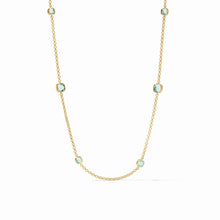 Load image into Gallery viewer, Aquitaine Aquamarine Blue Station Necklace
