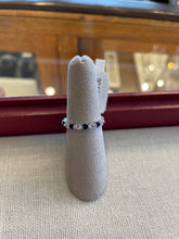 Load image into Gallery viewer, 18K White Gold Blue Sapphire and Diamond Band
