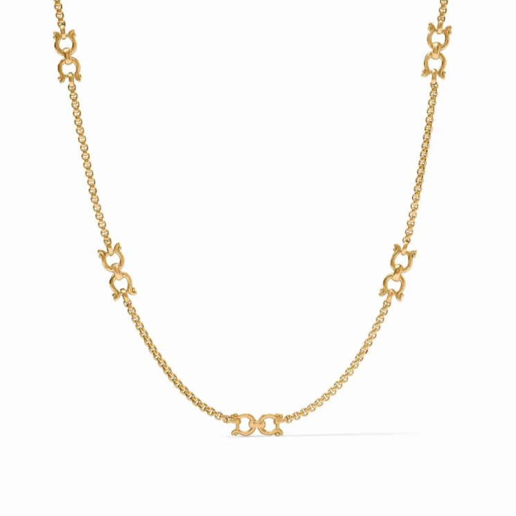 Saratoga Station Necklace- Gold