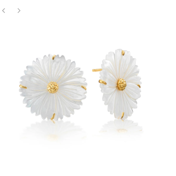 Mermaid Garden Blossom Stud Earrings