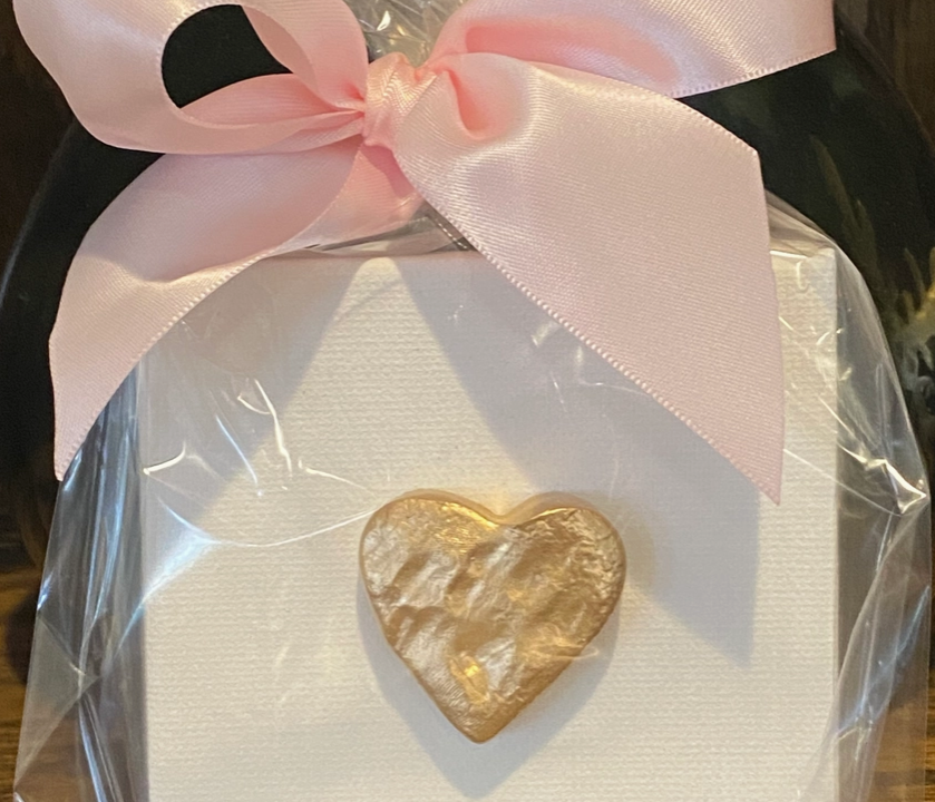 Hammered Heart on Canvas