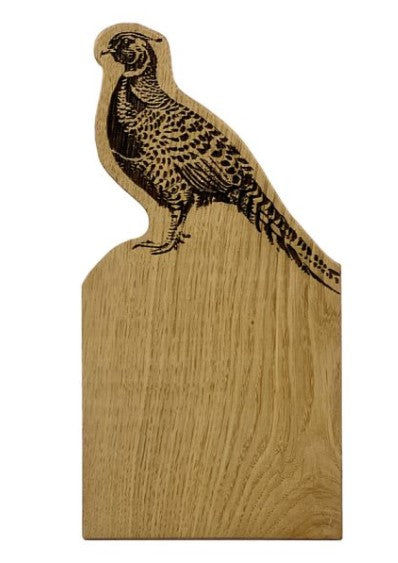 Small Framed Pheasant Oak Serving Board