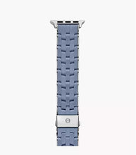 Load image into Gallery viewer, Blue Dusk Silver Apple Watch Band
