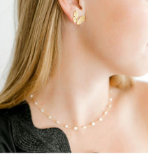 Load image into Gallery viewer, Bitty Pearl Hearts Necklace
