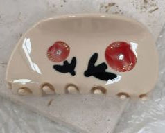 French Style Rose Cream Color Hair Claw Clips