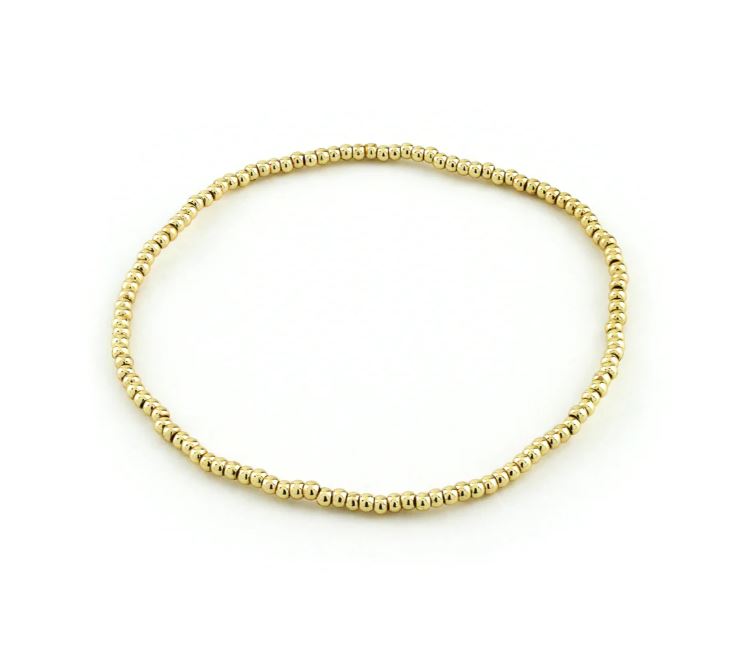14K 2mm Gold Filled Smooth Bracelet
