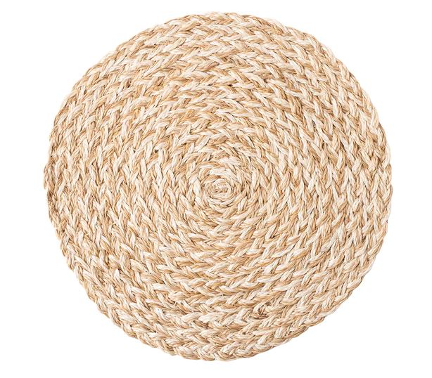 Woven Straw Placemat - White