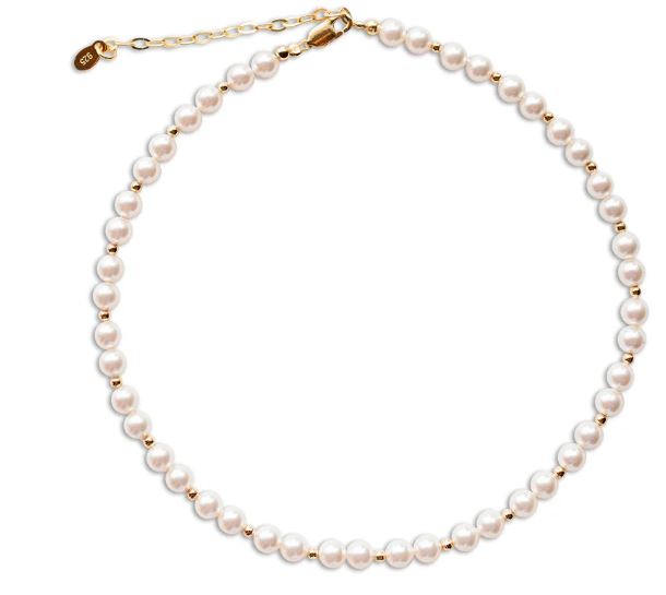 14k GP White Pearl Necklace
