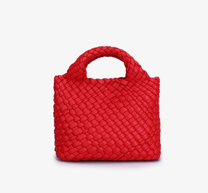 Everleigh Red Mini Woven Tote