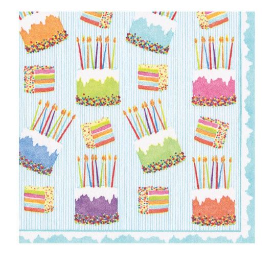 Cake Frosting Paper Linen Cocktail Napkin