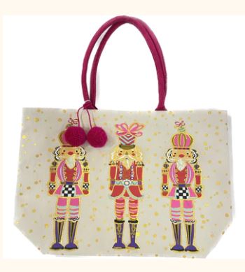 Gold Foil Nutcracker Tote Bag