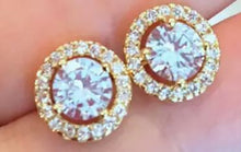 Load image into Gallery viewer, Crystal Round Stud Earrings
