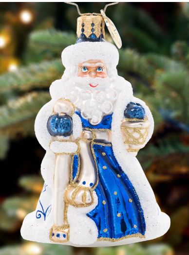 Cheerful Chinoiserie Santa Gem