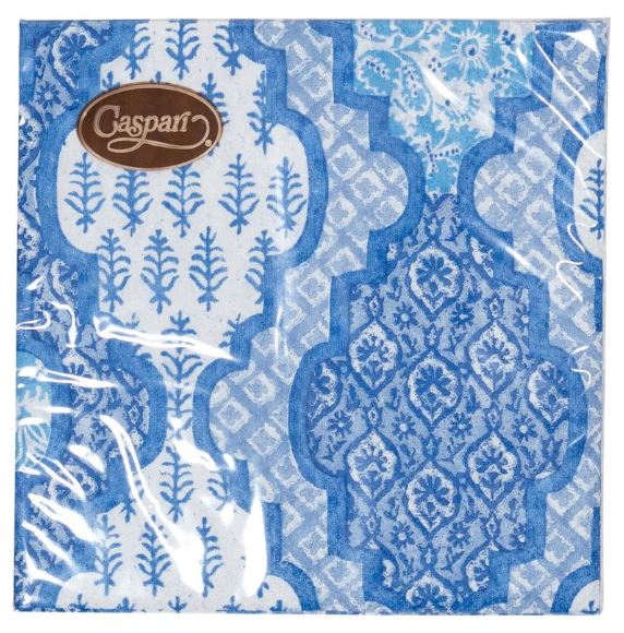 Provencale Cotton Blue Cocktail Napkins
