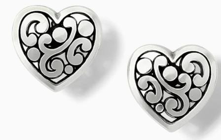 Contempo Heart Post Earrings