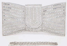 Load image into Gallery viewer, Rhinestone Bowtie Convertible Clutch
