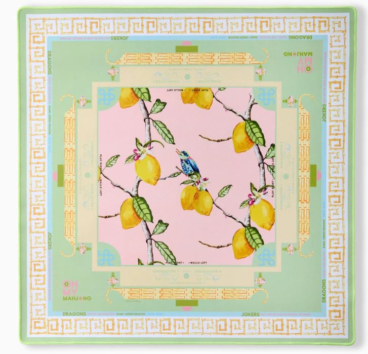 Citrus Songbird Mahjong Mat