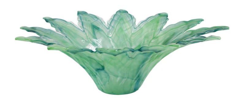 Onda Glass Leaf Large Centerpiece