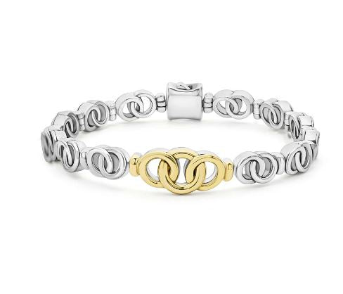 SS/18K Interlocking Bracelet