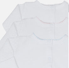 Load image into Gallery viewer, Paty Knit Snap Gown with Colored Picot Trim
