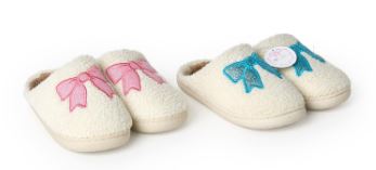 Applique Bow Slipper