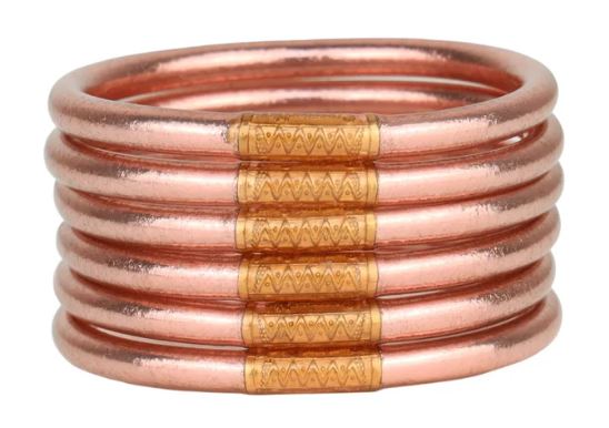 Rose Gold All Weather Bangles - S/6