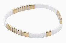 Load image into Gallery viewer, Multi Layered Tila Beads Braided Gold Bead Bracelet
