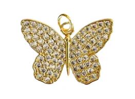 Zircon Butterfly Charm