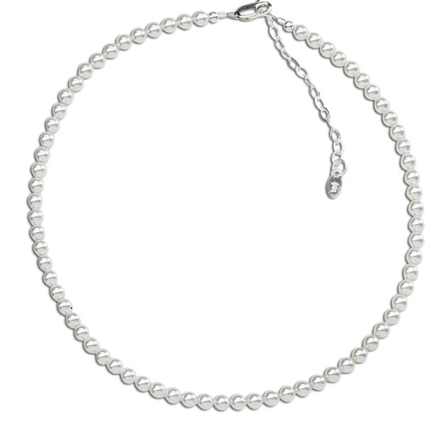 14k GP White Pearl Necklace 12-14