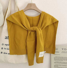 Load image into Gallery viewer, Knitted Knotted Shawl
