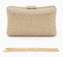 Load image into Gallery viewer, Crystal Pave Statement Box Clutch
