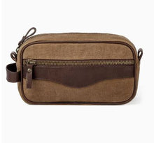 Load image into Gallery viewer, Campaign Waxed Canvas Shave Kit

