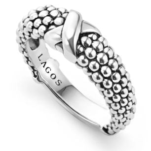 S/S Embrace Single X 6MM Band Ring