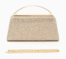 Load image into Gallery viewer, Slim Top Handle Rhinestone Box Clutch
