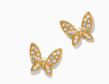 Enchanting Butterfly Gold Post