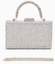Load image into Gallery viewer, Rhinestone Top Handle Evening Box Clutch
