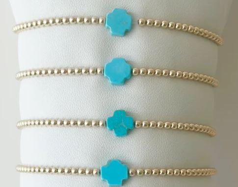 Tiff Square Cross Bracelet